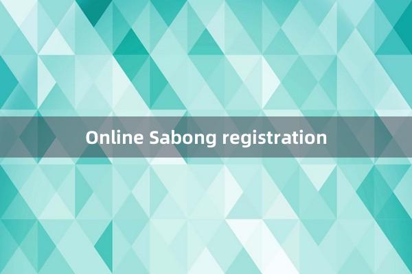 Online Sabong registration