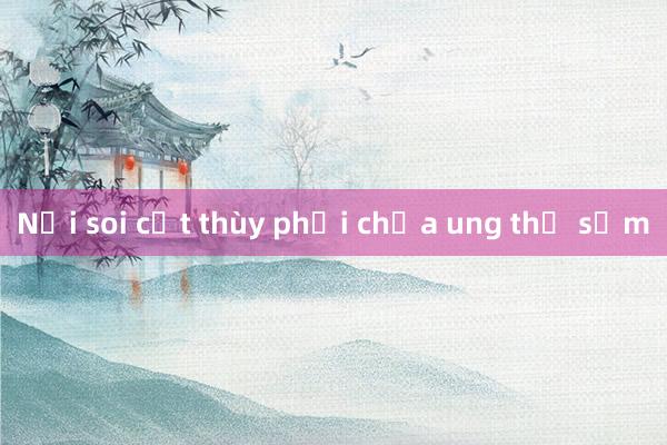 Nội soi cắt thùy phổi chữa ung thư sớm