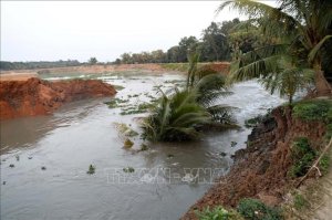 Thanh Hóa: Sạt lở nghiêm trọng tại bờ sông nhà Lê